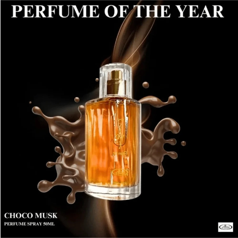 Al-Rehab Choco Musk Eau De Parfum Spray for Women's Cologne 1.7 Ounce Long-Lasting Spray Luxury Choice For Lover Gifts