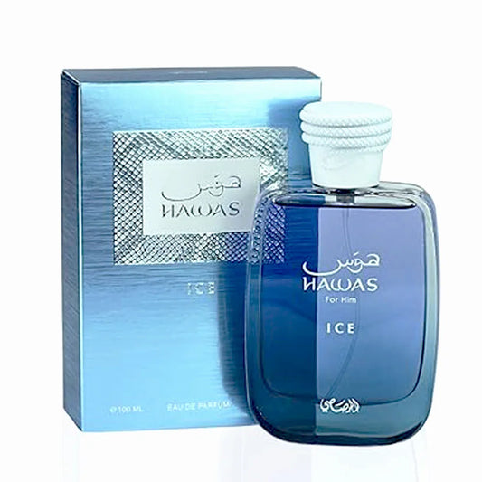 RASASI Hawas Ice Eau De Parfum Spray For Men 3.4 Oz Alcohol-Free Fragrance Ideal Lover Gifts For Lover Makeup & Perfume