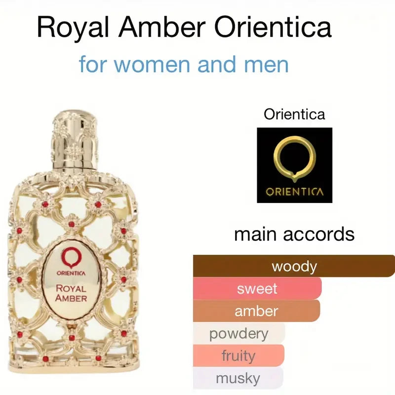 Orientica Royal Amber For Women Eua De Pafume Long-Lasting Floral Scent Perfume Ideal Christmas Gift  - 2.7 OZ Multiple Volume