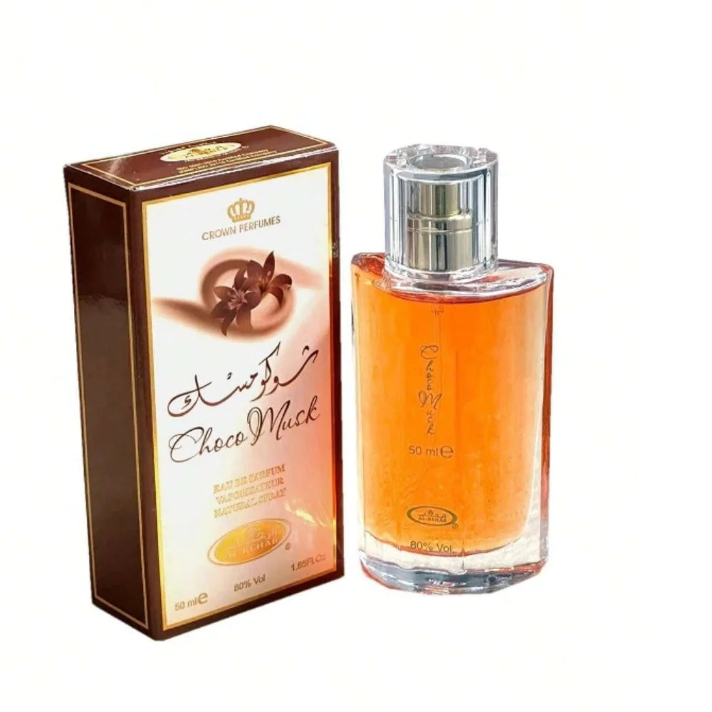 Al-Rehab Choco Musk Eau De Parfum Spray for Women's Cologne 1.7 Ounce Long-Lasting Spray Luxury Choice For Lover Gifts