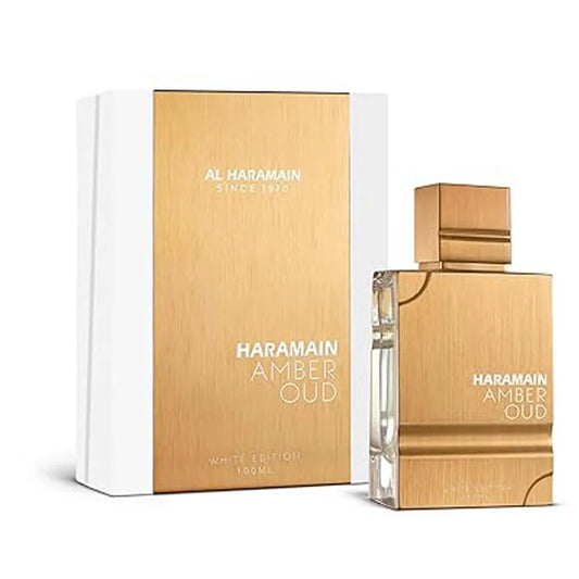 Al Haramain Amber Oud White Edition Eau de Parfum Toilette Spray For Men And Women Long-lasting Fragrance 2.0 OZ Best Gift