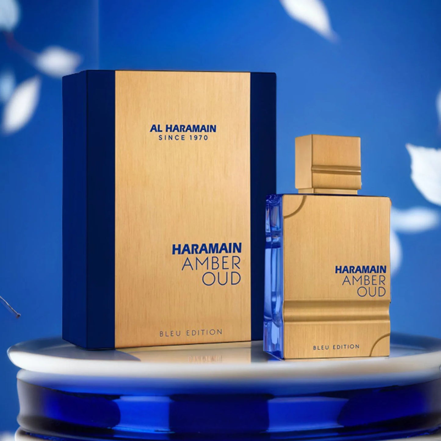 Al Haramain Oud Blue Edition Eau de Parfum Toilette Spray For Men Cologne 2.0 Oounce Long-lasting Fragrance Best Lover Gift