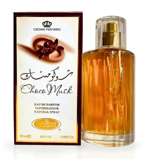 Al-Rehab Choco Musk Eau De Parfum Spray for Women's Cologne 1.7 Ounce Long-Lasting Spray Luxury Choice For Lover Gifts