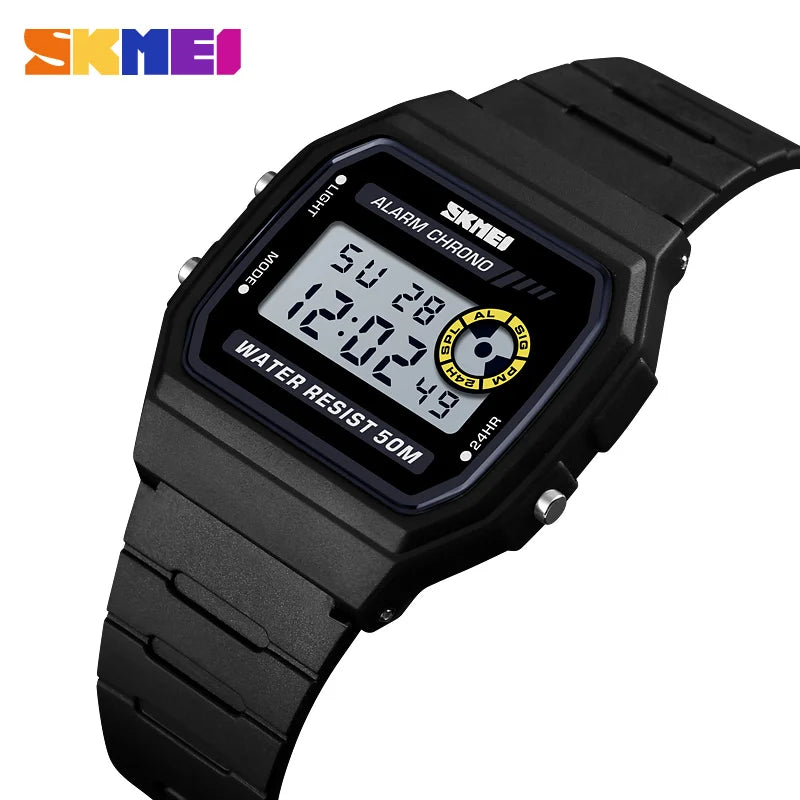 SKMEI Women Fashion Sport Watch Wristwatch Alarm Digital Girls Watches Waterproof PU Strap Alarm Clock Relogio Feminino 1413