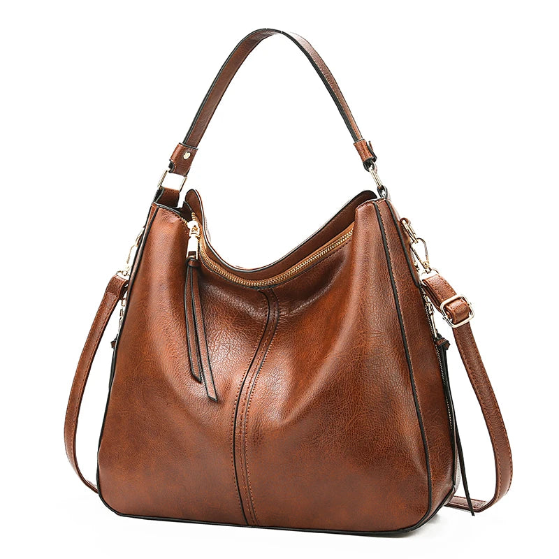 DIDABEAR Hobo Bag Leather Women Handbags Female Leisure Shoulder Bags Fashion Purses Vintage Bolsas Large Capacity Tote bag