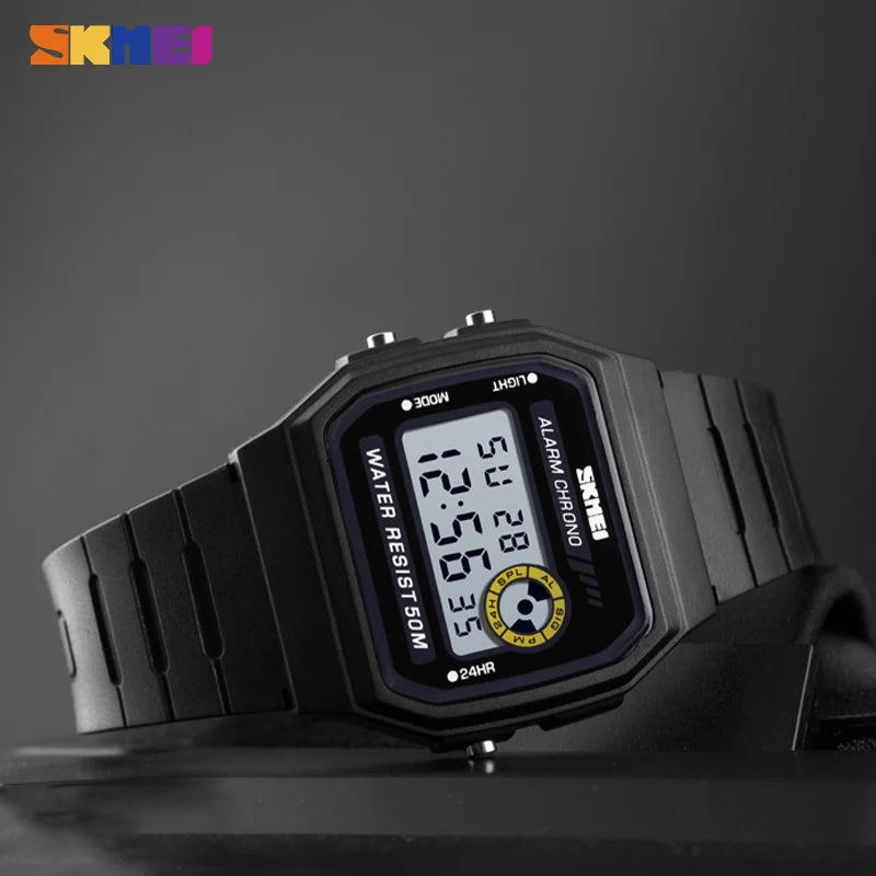 SKMEI Women Fashion Sport Watch Wristwatch Alarm Digital Girls Watches Waterproof PU Strap Alarm Clock Relogio Feminino 1413