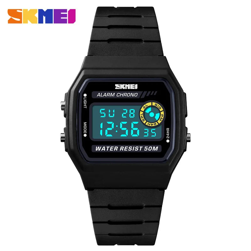 SKMEI Women Fashion Sport Watch Wristwatch Alarm Digital Girls Watches Waterproof PU Strap Alarm Clock Relogio Feminino 1413