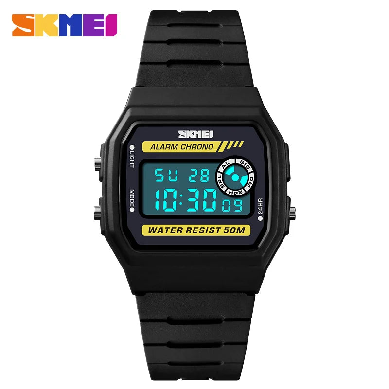 SKMEI Women Fashion Sport Watch Wristwatch Alarm Digital Girls Watches Waterproof PU Strap Alarm Clock Relogio Feminino 1413