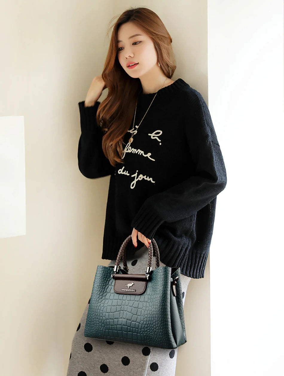 2024 New Luxury Designer Women's Handbag Fashion Trend Female Shoulder Bag Simple Retro Girl's Shopping Bolsas Wallet Sac A Main