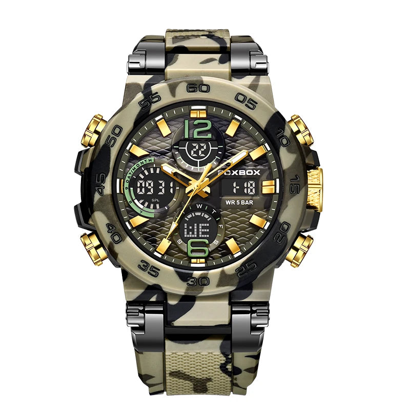 LIGE Digital Men Military Watch 50m Waterproof Wristwatch LED Quartz Clock Sports Watch Male Big Watches Men Relogios Masculino