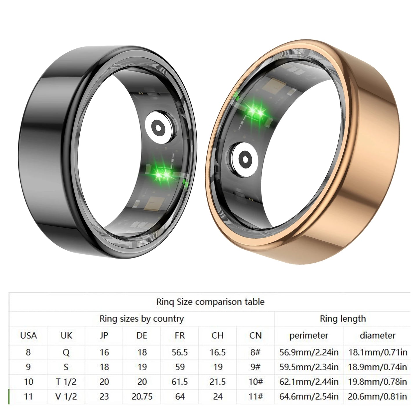 Fitness Smart Ring Smart Ring Bluetooth 5.1 Sleep Camera Remote Control Multiple Exercise Modes Wearable Fitness Ring Smart Ring