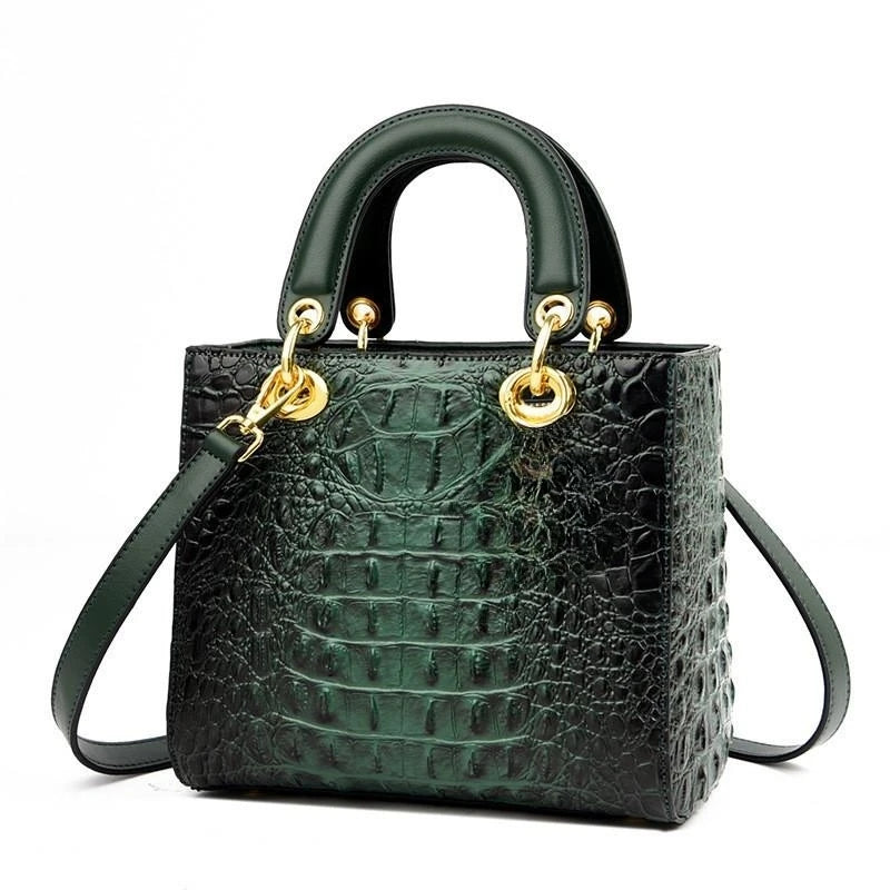 High Quality Luxury Brand Designer Leather Handbags Shoulder Bag For Women Hand Bag Crocodile Totes Purses Ladies Messenger Bags