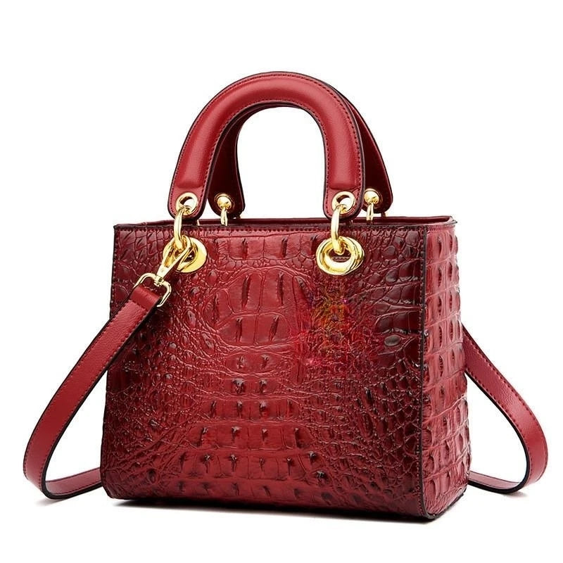 High Quality Luxury Brand Designer Leather Handbags Shoulder Bag For Women Hand Bag Crocodile Totes Purses Ladies Messenger Bags