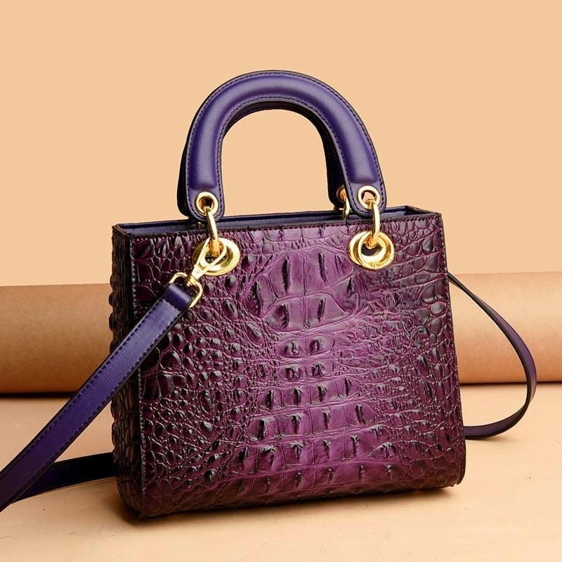 High Quality Luxury Brand Designer Leather Handbags Shoulder Bag For Women Hand Bag Crocodile Totes Purses Ladies Messenger Bags