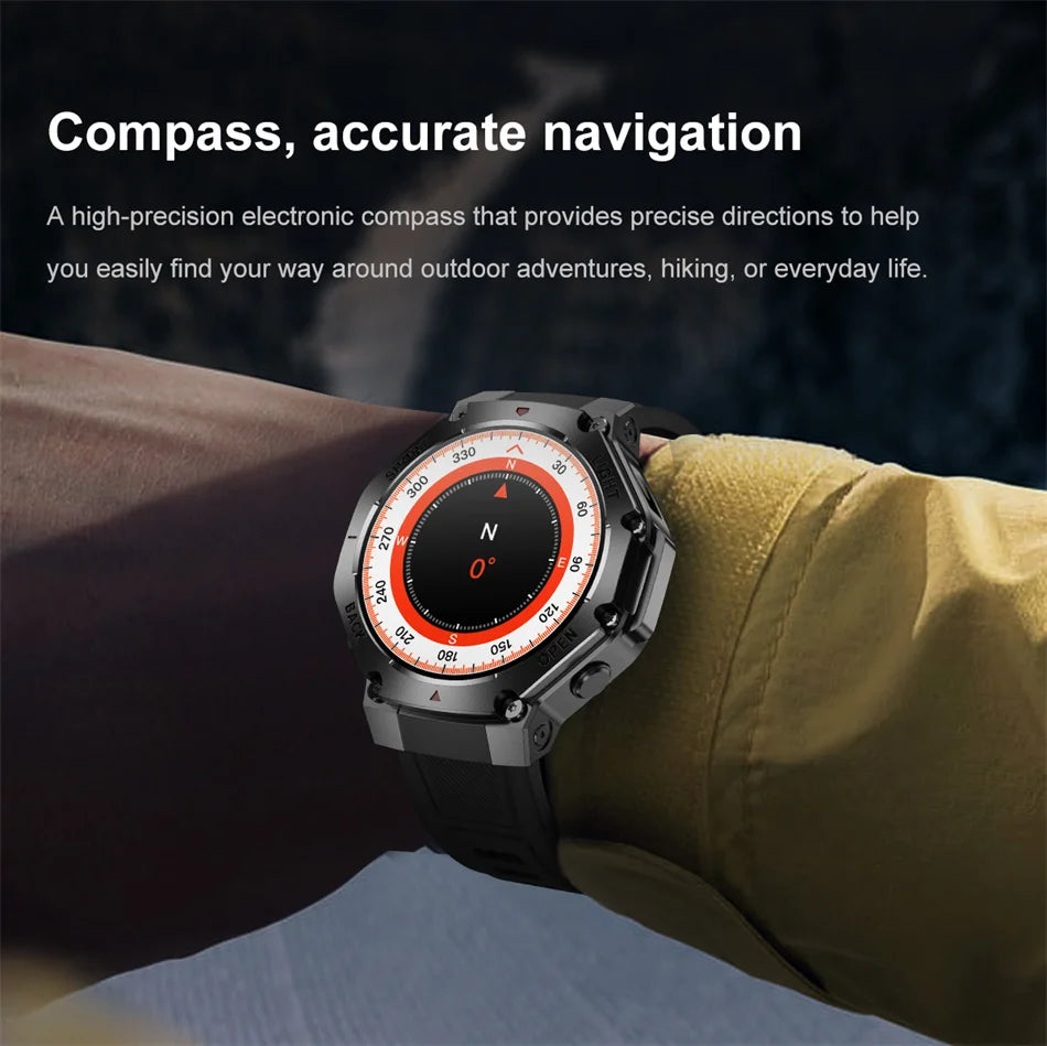 2025 New LED Smart Watch Men's HD AMOLED Bluetooth Call Waterproof Smartwatch Heart Rate Monitoring Women's Health Smart Watches