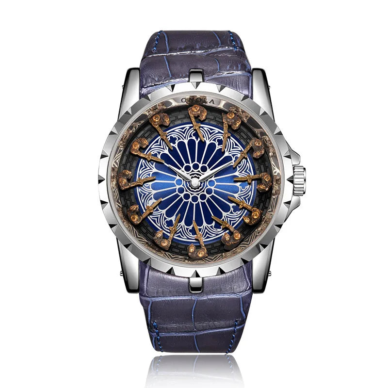 UTHAI CQ312 Medieval style men's waterproof twelve knight quartz watch and the best choice for gift giving occasions