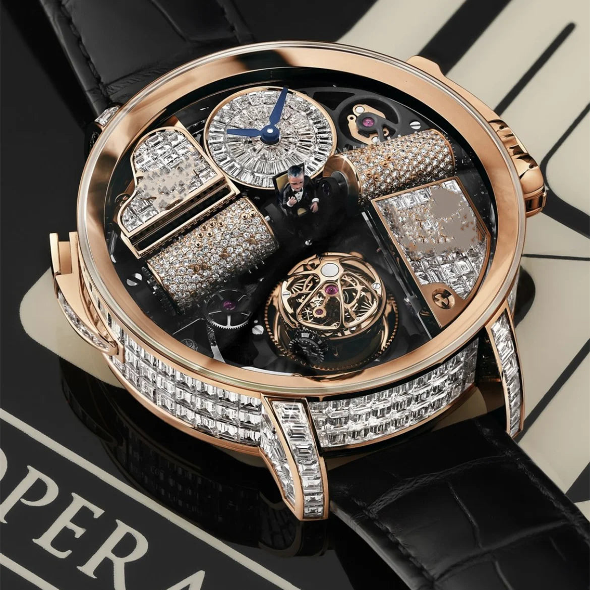 High grade Jacob Mohsen diamond mechanical watch