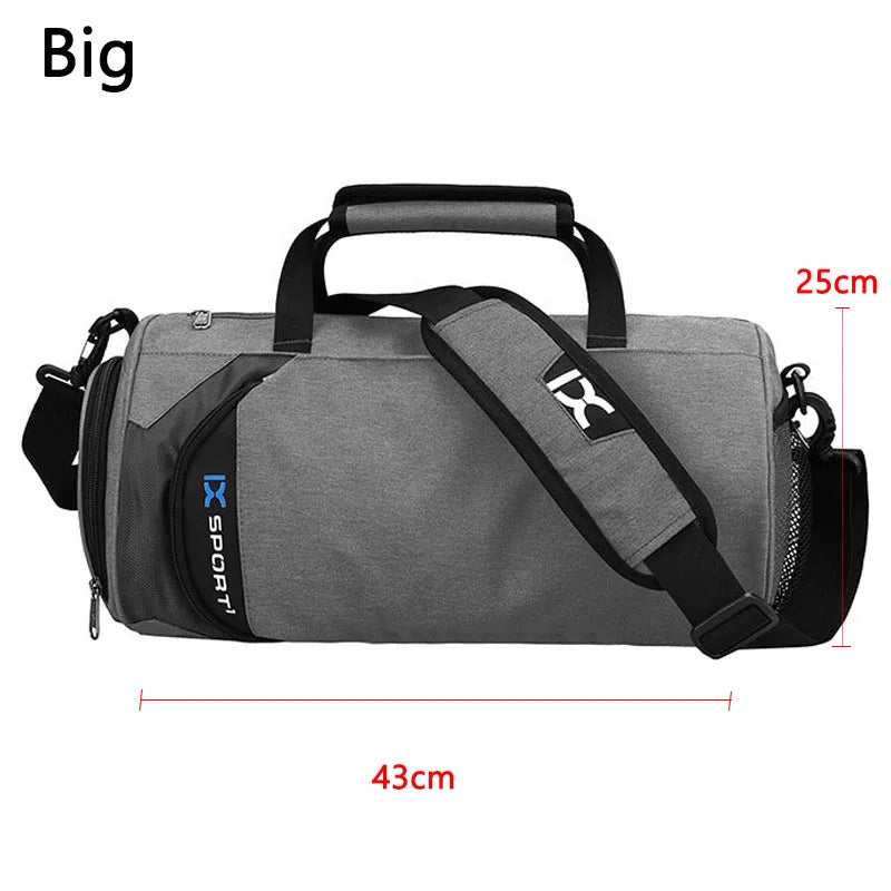 IX Large Gym Bag Fitness Bags Wet Dry Training Men Yoga For Shoes Travel Shoulder Handbags Multifunction Work Out Swimming Bag