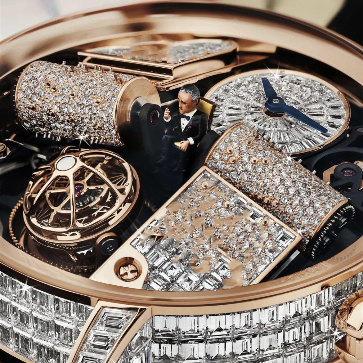 High grade Jacob Mohsen diamond mechanical watch