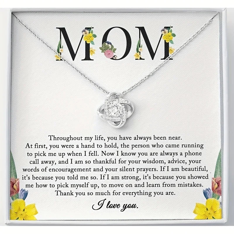 Sentimental To My Mom Necklace - Perfect Mom Gift From Daughter for Birthday, Mother's Day, Christmas - Show Your Love