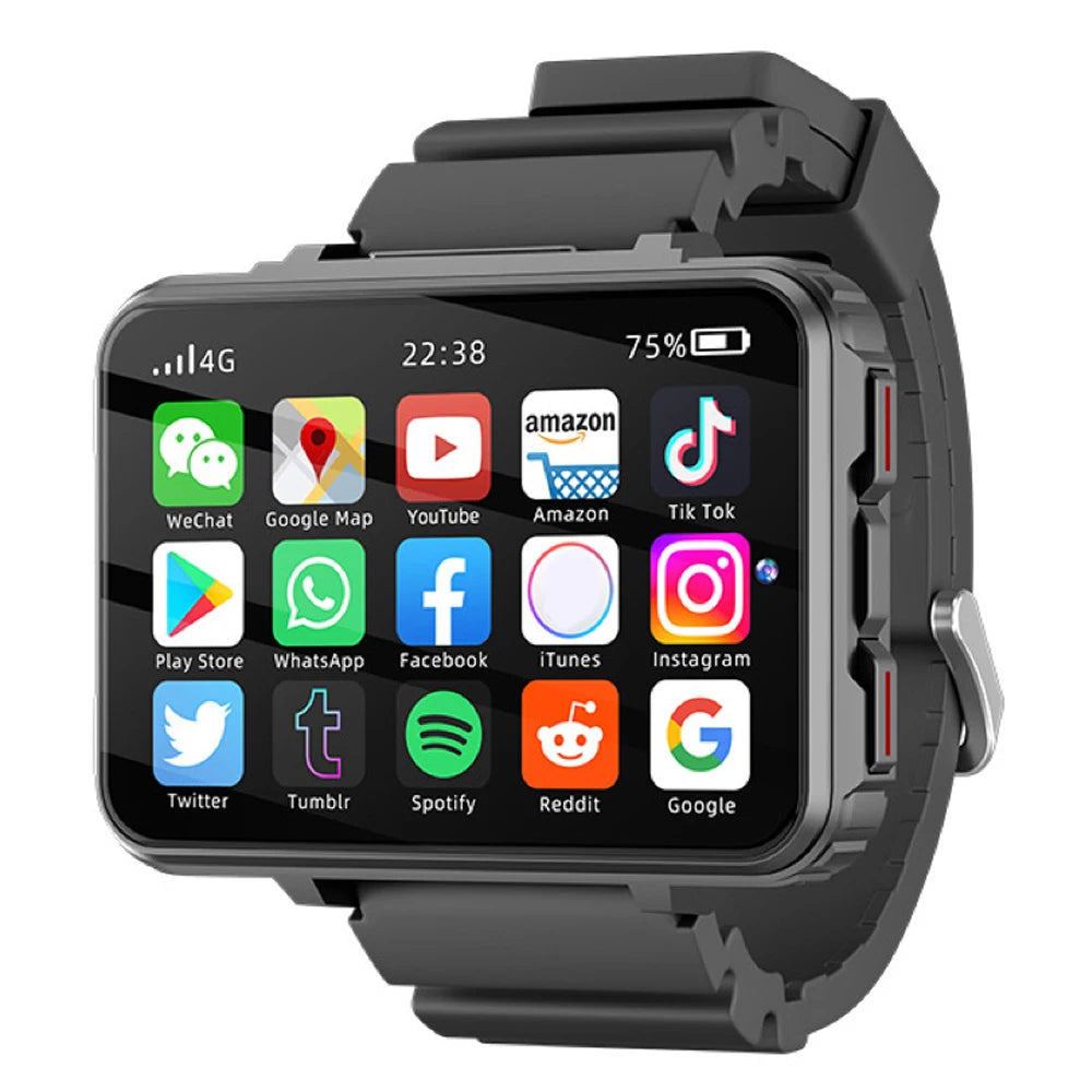 4G 2. 4Inch AMOLED Screen Smart Watches GPS Wifi SOS Android IOS Phone 4GB 64GB Camera Smartwatch Men Waterproof 1400mah Battery