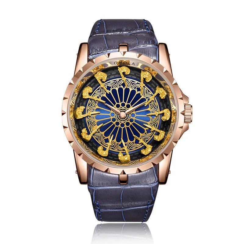 UTHAI CQ312 Medieval style men's waterproof twelve knight quartz watch and the best choice for gift giving occasions