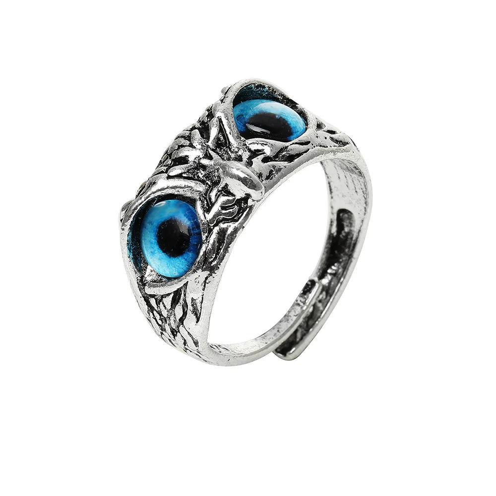 Fashion Charm Vintage Owl Ring for Men Women Cute Animals Owl Youth Gothic Rings Jewelry Accessories Gifts