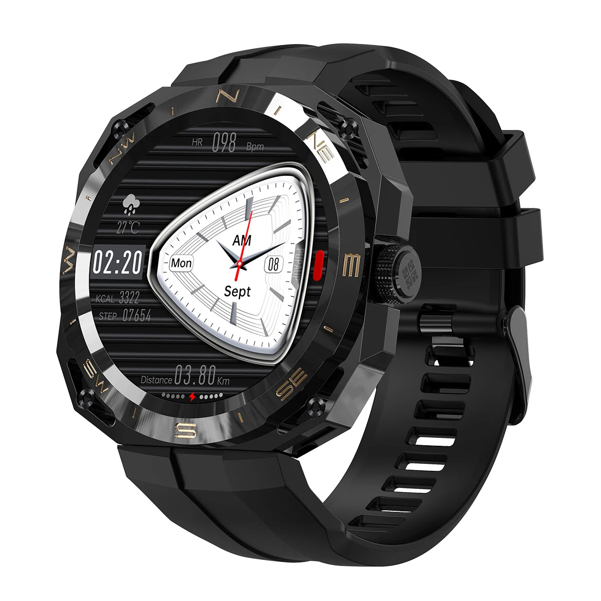 GT Cyber Smartwatch GPS Sports Bluetooth Call Blood Oxygen Heart Rate Monitor Military Smart Wrist Watch Men Women