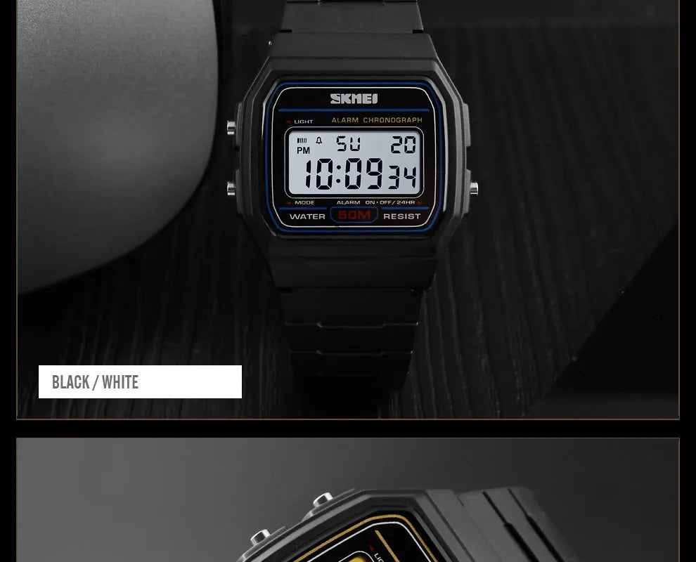 SKMEI 1412 Fashion Women Digital Watch Waterproof Display Date Week Female Wristwatch Sports Couple Watches Relogio Feminino