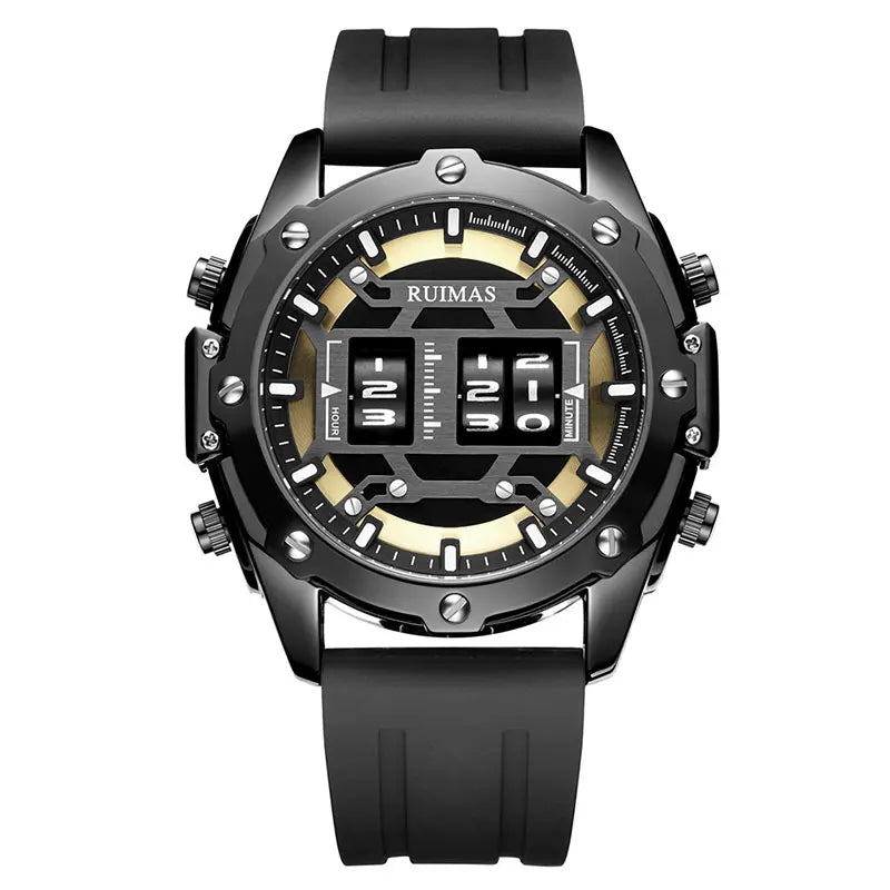 RUIMAS Luxury Roller Digital Quartz Watches Men Waterproof Wristwatch Top Brand Military Sports Watch Man Relogios Masculino 553