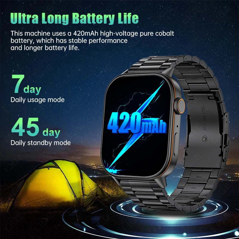 New For Huawei GPS Tracker Smart Watch Men Compass Military Outdoor Sport Watch 2.01'' HD Screen Waterproof Women Smartwatch Man