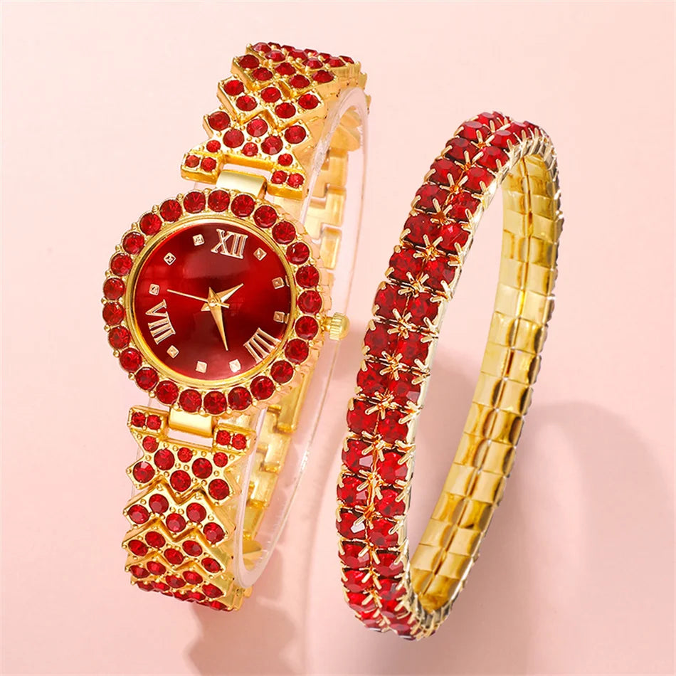 Women Butterfly Dial Watch Brand Design Female Clock Women Steel Bracelet Watch Quartz Luxury Fashion Set With Diamonds