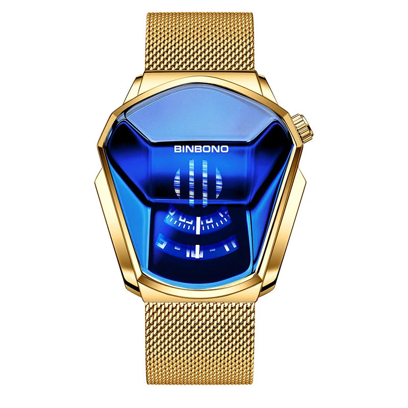 UTHAI H137 New Men's Quartz Watch Fashion Light Luxury Locomotive Concept Style Men's Watch Glow Calendar Small Three Needle