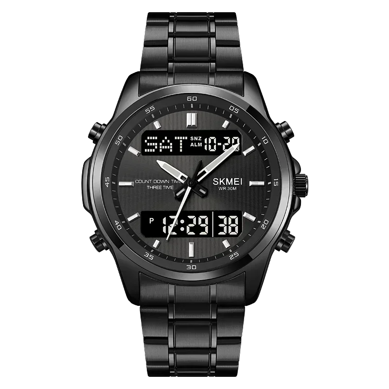 Skmei 2049 Fashion Watches  Men's Watch Backlit Sport Waterproof Alarm Clock 3 Time Countdown Timer Digital Watch