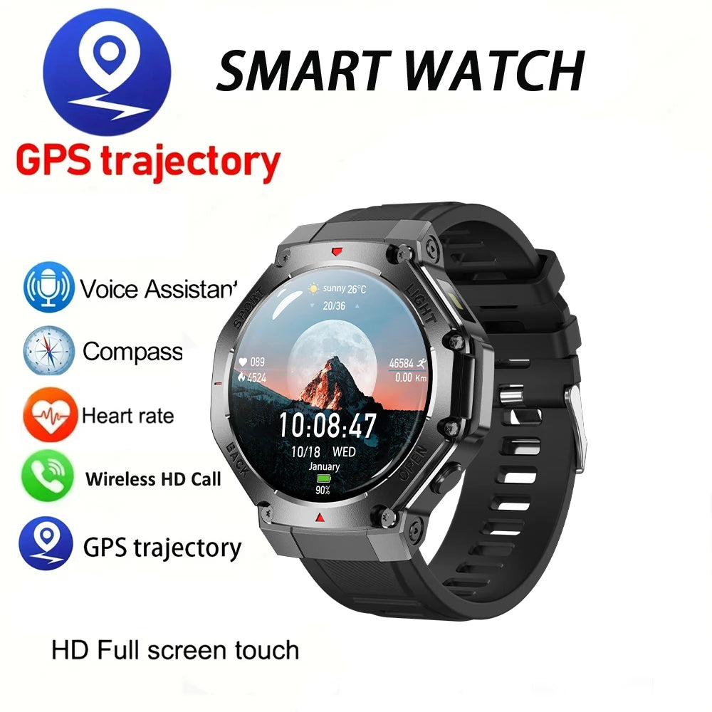 2025 New LED Smart Watch Men's HD AMOLED Bluetooth Call Waterproof Smartwatch Heart Rate Monitoring Women's Health Smart Watches