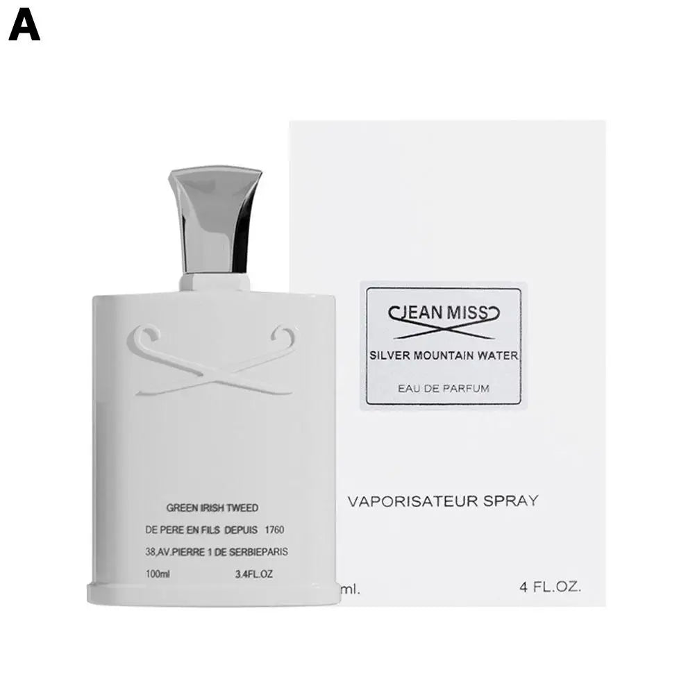 New Luxury Refreshing Light Men Perfume 100ml Silver Mountain Water Scent Perfume Charm Cologne Spray Long-Lasting Body Mist