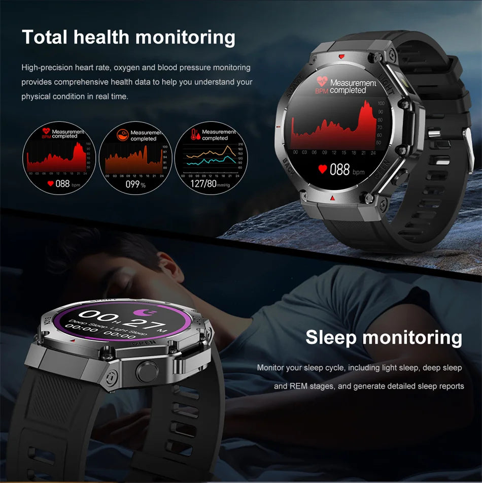 2025 New LED Smart Watch Men's HD AMOLED Bluetooth Call Waterproof Smartwatch Heart Rate Monitoring Women's Health Smart Watches