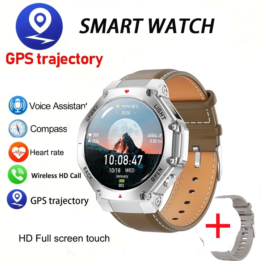 2025 New LED Smart Watch Men's HD AMOLED Bluetooth Call Waterproof Smartwatch Heart Rate Monitoring Women's Health Smart Watches