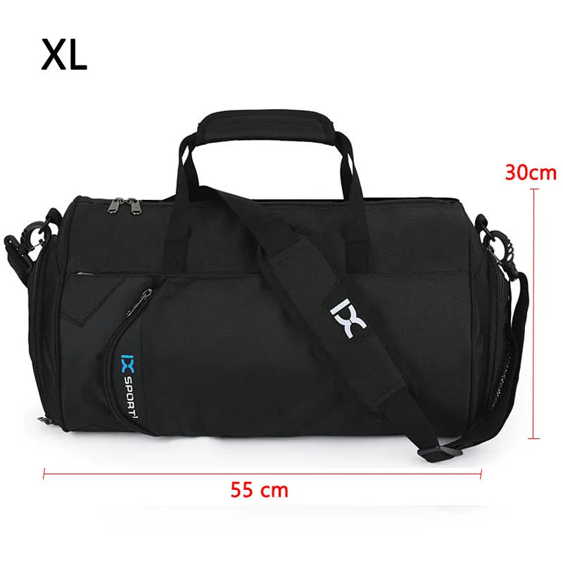 IX Large Gym Bag Fitness Bags Wet Dry Training Men Yoga For Shoes Travel Shoulder Handbags Multifunction Work Out Swimming Bag